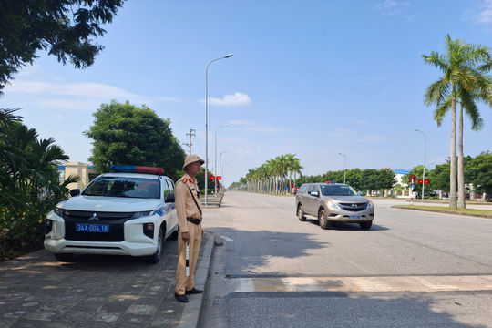 Ngày 14/9, phân luồng giao thông khu công nghiệp Lai Vu
