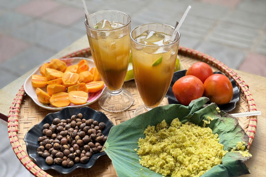 Mẹt trà cúc mùa thu