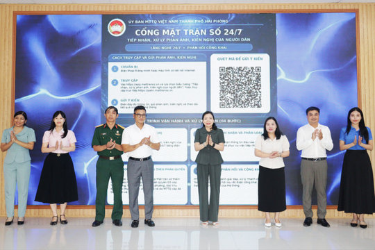 Cổng Mặt trận số 24/7 mở rộng kênh lắng nghe nhân dân