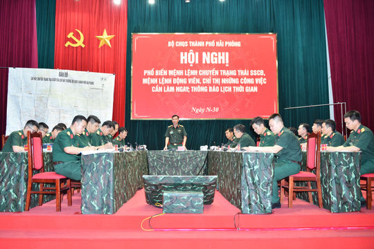 Hải Phòng diễn tập, nâng cao khả năng sẵn sàng chiến đấu