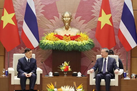 Tổng Bí thư, Chủ tịch nước Tô Lâm hội đàm với Nhà vua Thái Lan