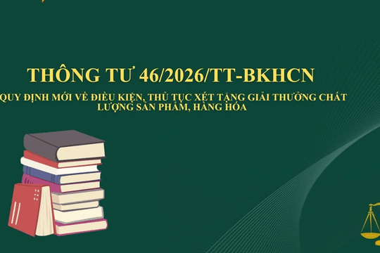 Điều kiện đăng ký xét tặng Giải thưởng chất lượng sản phẩm, hàng hóa