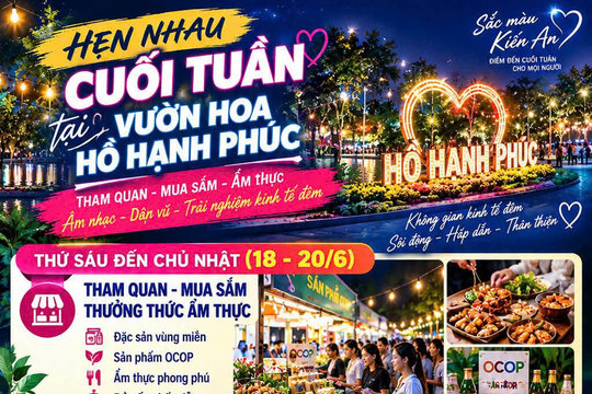 Âm nhạc, dân vũ sôi động tại vườn hoa hồ Hạnh Phúc