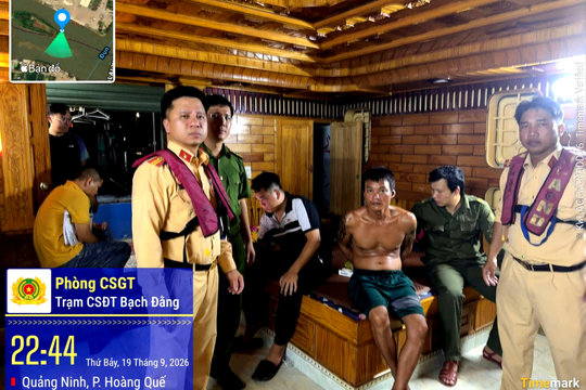 Phát hiện nhóm người sử dụng ma túy trên thuyền ở sông Đá Bạch