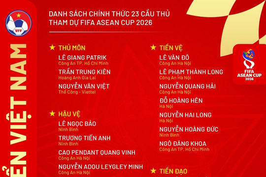 VFF ra thông báo quan trọng vệ nhân sự đội tuyển Việt Nam