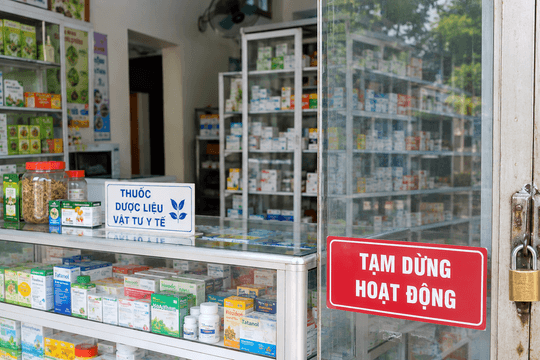 Bán thuốc, dược liệu khi chưa có giấy phép, một cơ sở phải dừng hoạt động