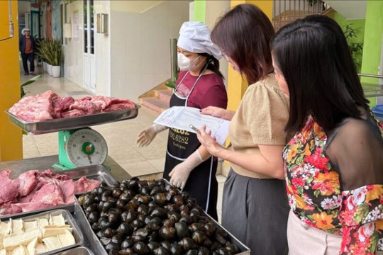 Tăng cường bảo đảm an toàn, chất lượng bữa ăn nội trú, bán trú