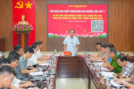 Phường Ngô Quyền tập trung giải ngân hơn 84,9 tỷ đồng vốn đầu tư công trong quý IV