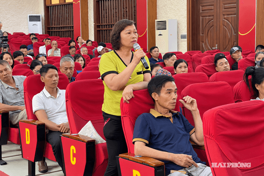 Kiến An đối thoại để gỡ vướng mặt bằng đường nối quốc lộ 5 và quốc lộ 10