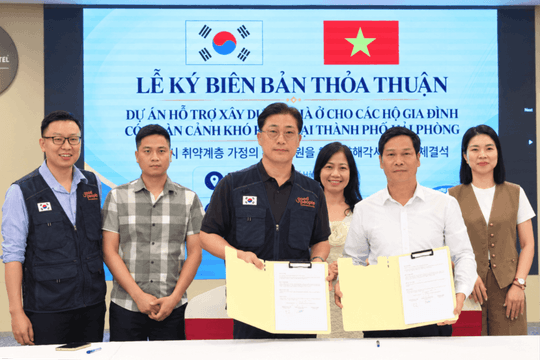 Tổ chức GPI (Hàn Quốc) hỗ trợ xây nhà cho 15 hộ khó khăn ở Hải Phòng