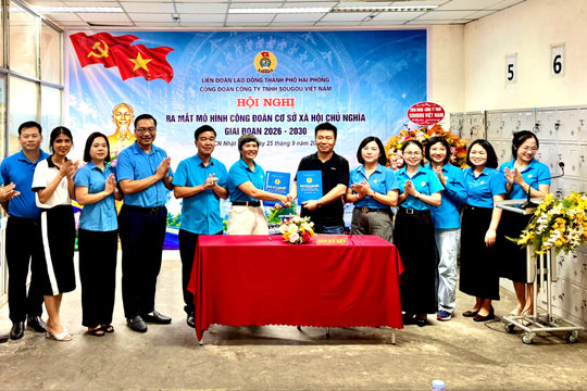 Ra mắt 4 mô hình 'Công đoàn cơ sở xã hội chủ nghĩa' tại doanh nghiệp