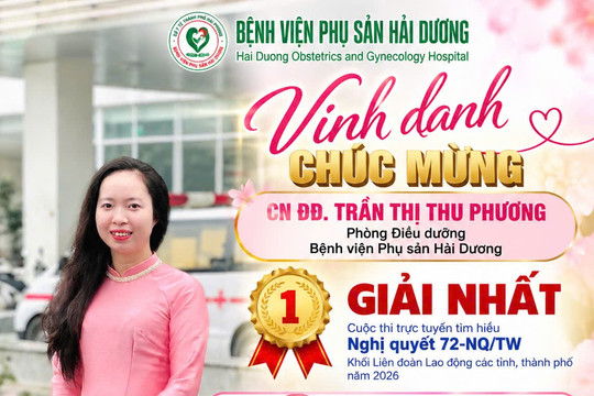 Hải Phòng có 3 cá nhân đoạt giải cuộc thi tìm hiểu nghị quyết về chăm sóc sức khỏe nhân dân