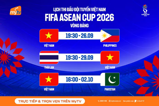 MyTV chính thức sở hữu bản quyền FIFA ASEAN Cup 2026