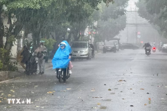 Bắc Bộ ngày nắng, chiều tối và đêm có mưa dông