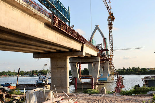 Dự án cầu Tân An vượt tiến độ gia hạn