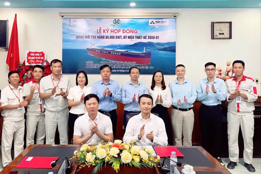Công ty Đóng tàu Nam Triệu đóng tàu hàng công nghệ xanh