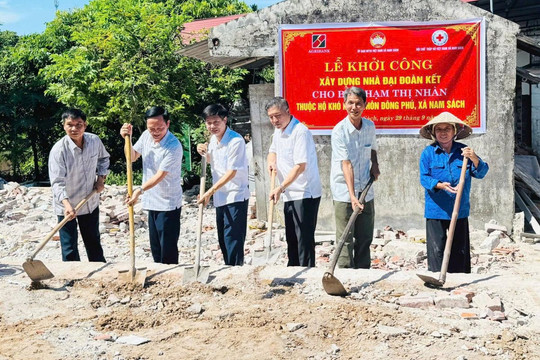Khởi công xây nhà mới cho hộ đơn thân khó khăn ở Nam Sách
