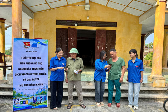 Hình ảnh đẹp của thanh niên xã Đại Sơn