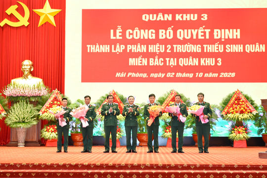 Thành lập Phân hiệu 2 Trường Thiếu sinh quân miền Bắc
