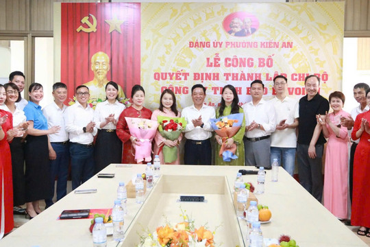 Phường Kiến An vượt chỉ tiêu thành lập tổ chức đảng