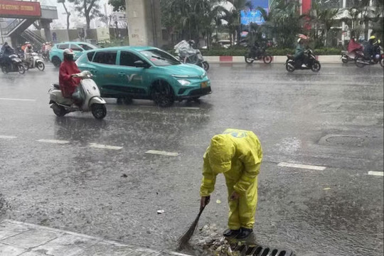 Khu vực Bắc Bộ cục bộ có mưa to trong 2 ngày tới, cục bộ có nơi trên 80 mm