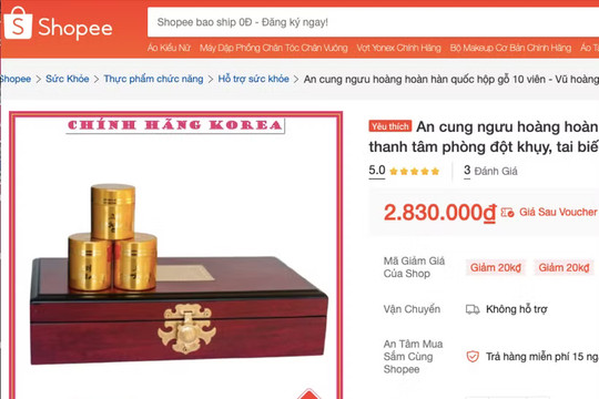 Bộ Y tế yêu cầu siết chặt kiểm tra thuốc An cung ngưu hoàng hoàn