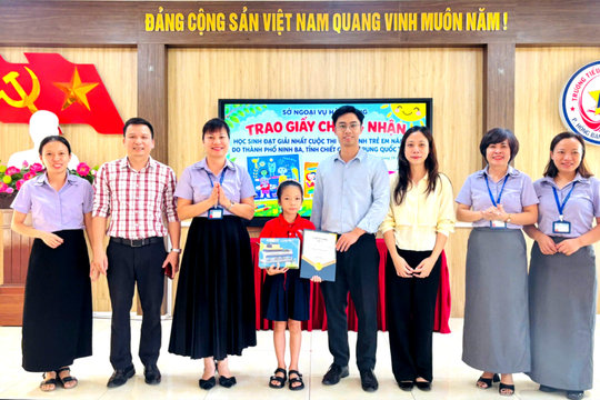 Học sinh Hải Phòng nhất Cuộc thi vẽ tranh trẻ em năm 2026 do thành phố Ninh Ba (Trung Quốc) tổ chức