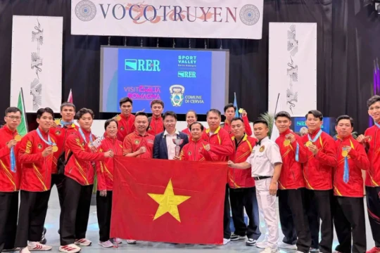 Võ cổ truyền Việt Nam đứng đầu Giải vô địch thế giới 2026