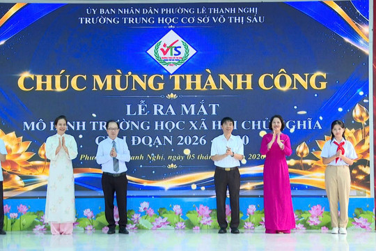 Trường THCS Võ Thị Sáu ra mắt mô hình 'Trường học xã hội chủ nghĩa' với 5 nhiệm vụ trọng tâm