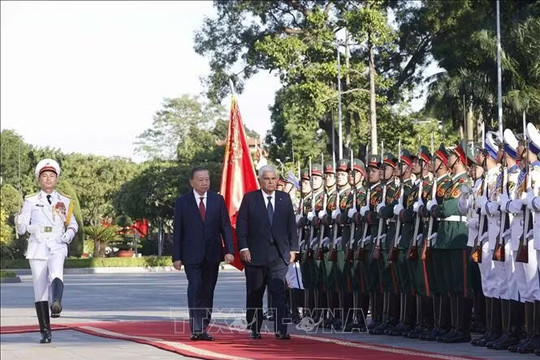 Lễ đón Tổng thống Panama và Phu nhân thăm chính thức Việt Nam