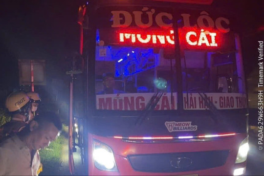 Xe khách giường nằm chở quá số người quy định