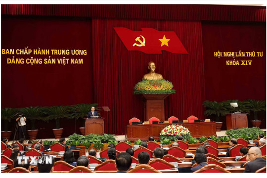 Thông cáo báo chí về ngày làm việc thứ tư Hội nghị lần thứ tư Ban Chấp hành Trung ương Đảng khóa XIV