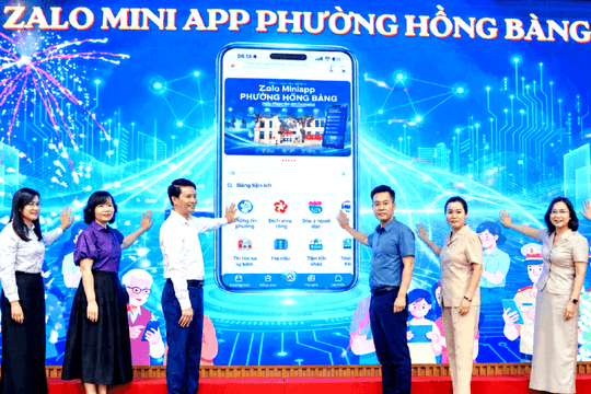 Hồng Bàng ra mắt Zalo Mini App, tăng kết nối với người dân