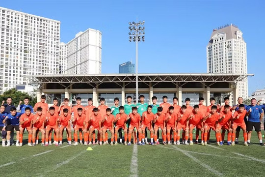 U15 Việt Nam sàng lọc lực lượng, hướng tới FIFA U15 World Cup & Festival 2026