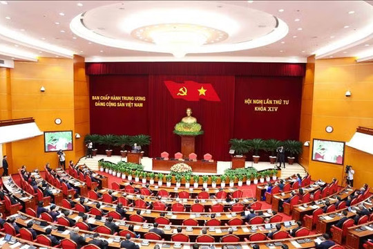 Thông báo Hội nghị lần thứ tư Ban Chấp hành Trung ương Đảng khóa XIV