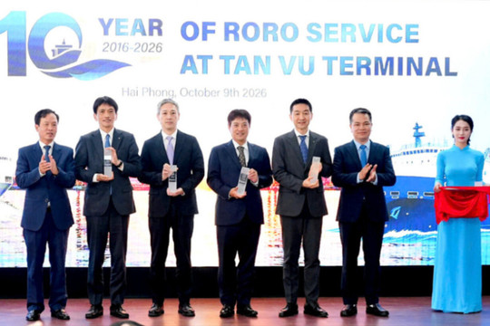 Cảng Tân Vũ mở rộng khai thác tàu chở ô tô quốc tế