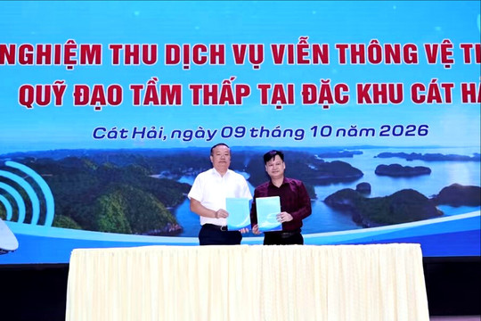 Cát Hải đưa internet vệ tinh Starlink đến 6 điểm lõm sóng