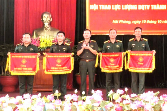 Phường Lê Thanh Nghị nhất toàn đoàn Hội thao dân quân tự vệ Hải Phòng