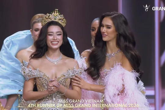 Việt Nam giành ngôi vị Á hậu 4 tại Miss Grand International 2026