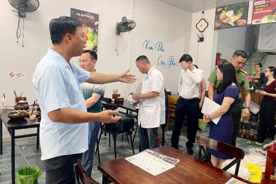 Phường An Phong kiểm tra đột xuất cơ sở kinh doanh ăn uống, phát hiện nhiều hạn chế
