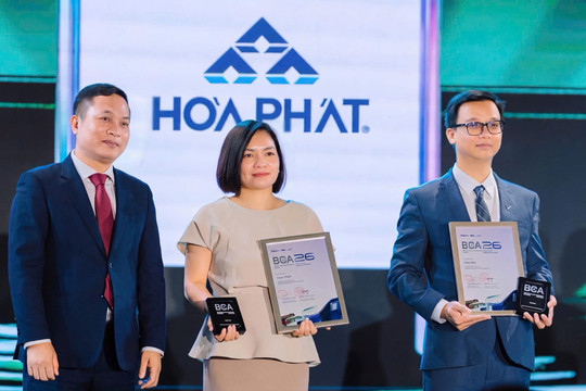 Hòa Phát được vinh danh Top 10 Thương hiệu mạnh Việt Nam và Thương hiệu Việt vươn tầm thế giới 2026