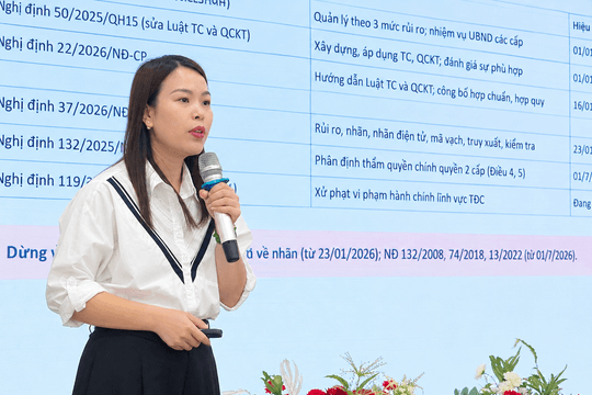 Nâng cao năng lực quản lý tiêu chuẩn, đo lường, chất lượng ở cấp xã