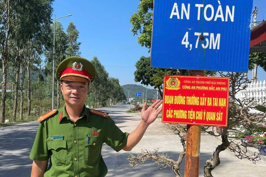Bắc An Phụ lắp hơn 300 biển cảnh báo phòng ngừa tội phạm