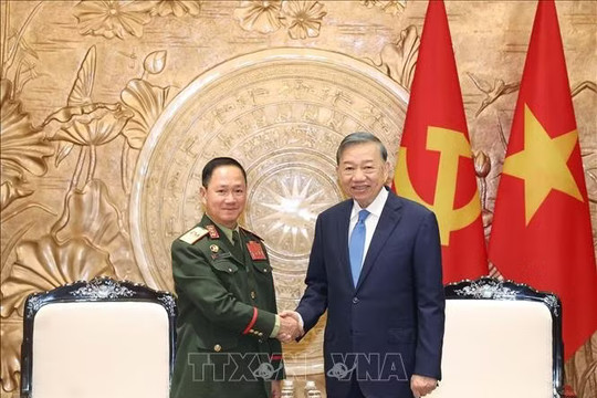 Tổng Bí thư, Chủ tịch nước Tô Lâm tiếp Phó Thủ tướng, Bộ trưởng Bộ Quốc phòng Lào