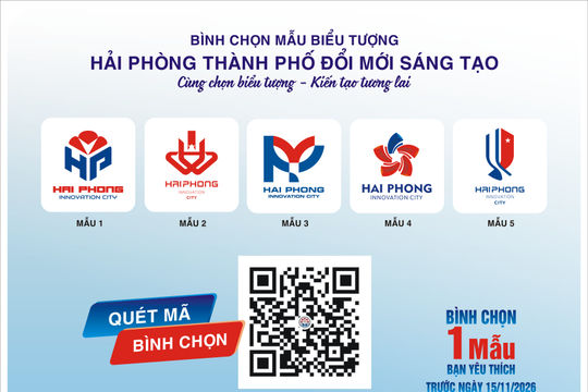Lấy ý kiến về biểu tượng 'Hải Phòng - Thành phố đổi mới sáng tạo'