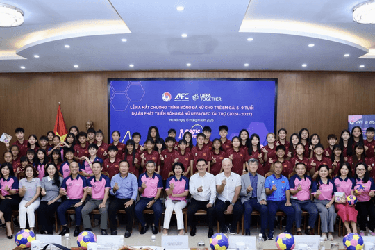 Ra mắt chương trình bóng đá dành cho trẻ em gái từ 6 đến 9 tuổi