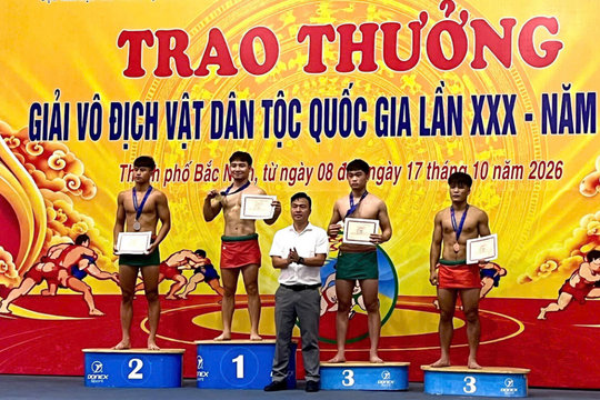 Đội tuyển Vật Hải Phòng giành 5 huy chương giải vô địch quốc gia