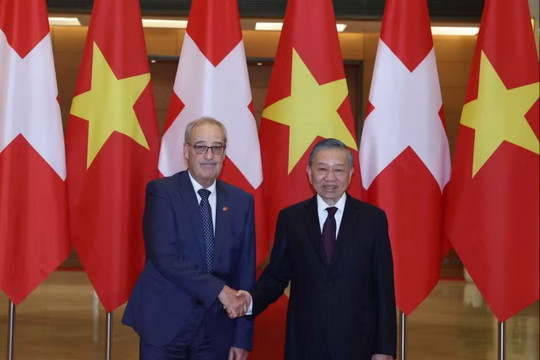 Tổng Bí thư, Chủ tịch nước Tô Lâm hội đàm với Tổng thống Thụy Sĩ Guy Parmelin