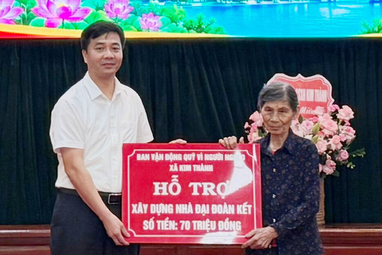 Kim Thành kết nối nguồn lực, chăm lo người yếu thế