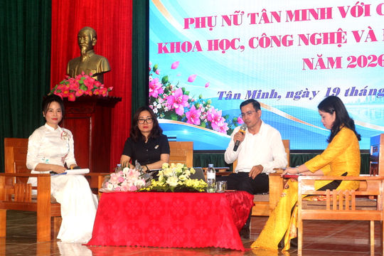 Phụ nữ Tân Minh chủ động chuyển đổi số